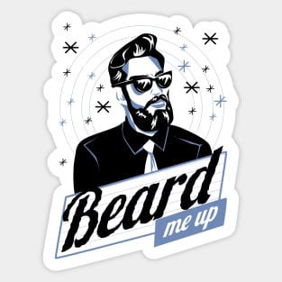 beard me up Sticker